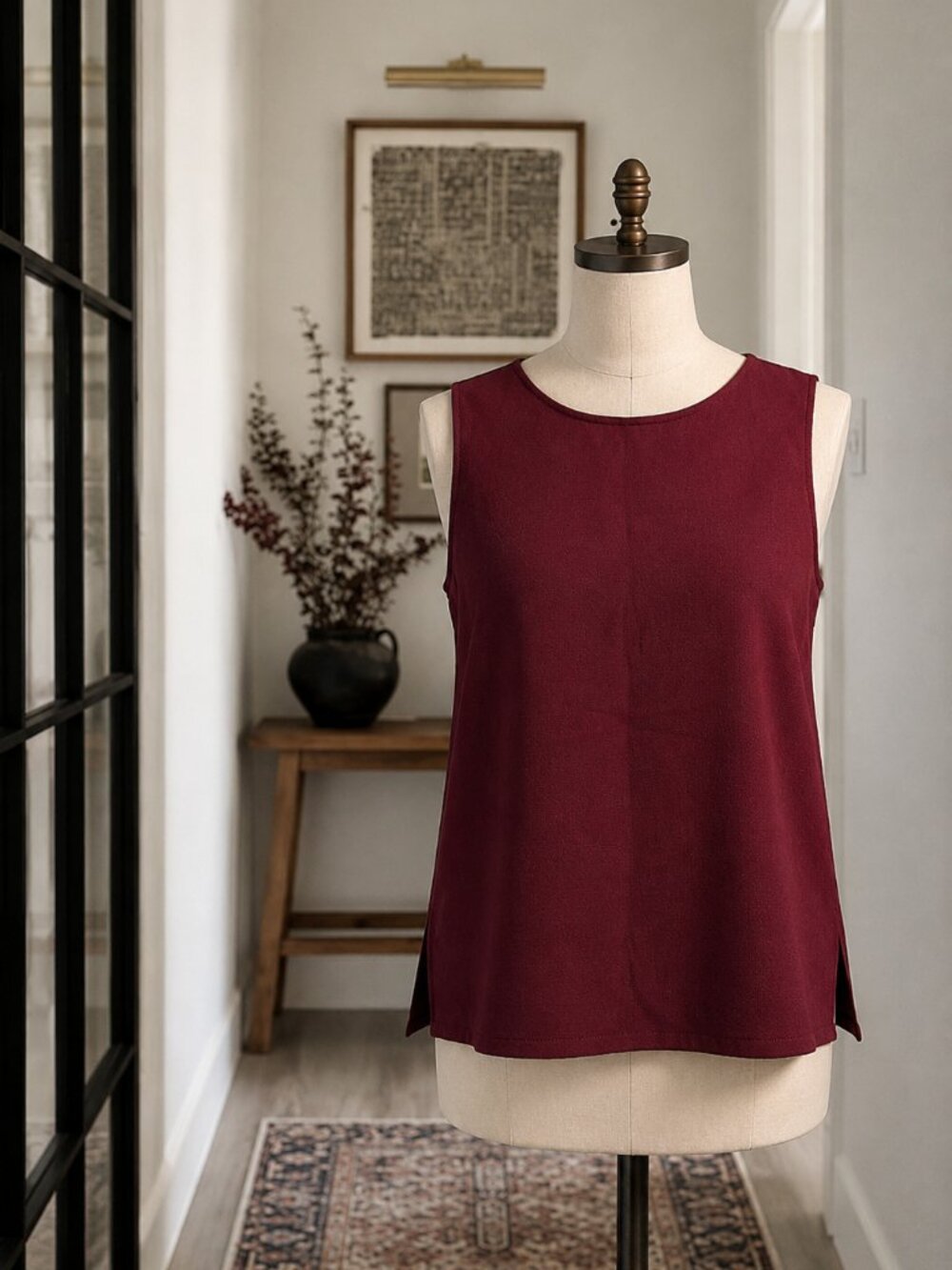 Ladies XL Maroon Tank Top